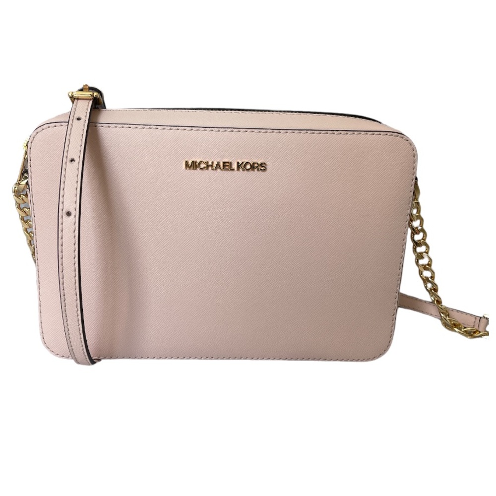 Michael Kors EW Crossbody bag Jet Set Large Saffiano Leather powder blush